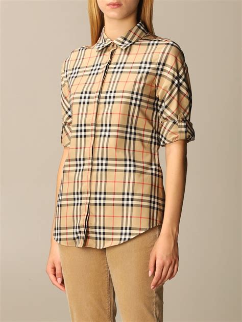 Burberry Camicia Donna Vintage IN Cotone E Lana Taglia 40 Fr